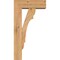 Ekena Millwork Olympic Block Smooth Bracket w/ Offset Brace, Western Red Cedar, 5 1/2"W x 14"D x 26"H BKT0604X14X26OLY05SWR - alternate 4